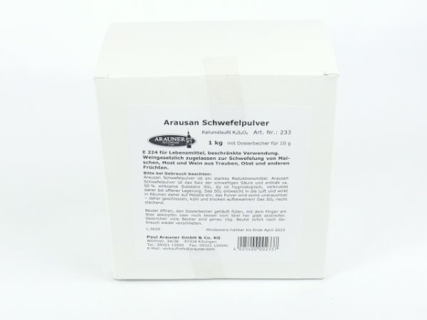 Kaliumdisulfit 1 kg Schwefel-Pulver - Bild 2